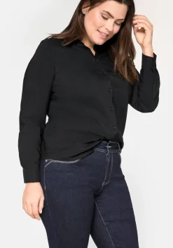 Bluse in leicht tailliertem Schnitt, mit Stretchanteil<sheego Discount