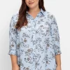 Bluse in leichter A-Linie, mit floralem Print<sheego Outlet