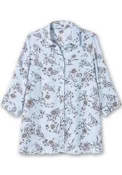 Bluse in leichter A-Linie, mit floralem Print<sheego Outlet