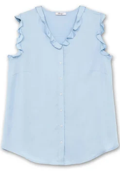 Bluse in ärmelloser Form mit Volants, aus Viskose<sheego Best