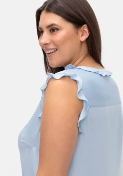 Bluse in ärmelloser Form mit Volants, aus Viskose<sheego Best