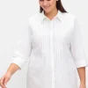 Bluse mit Biesen und 3/4-Ärmeln<sheego Hot