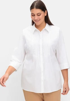 Bluse mit Biesen und 3/4-Ärmeln<sheego Hot