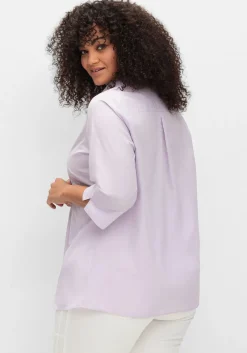 Bluse mit Biesen und 3/4-Ärmeln<sheego Fashion
