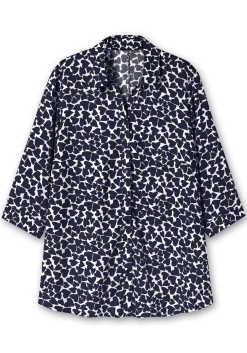 Bluse mit Herz-Alloverprint und 3/4-Ärmeln<sheego Hot