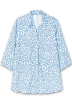 Bluse mit Herz-Alloverprint und 3/4-Ärmeln<sheego Hot