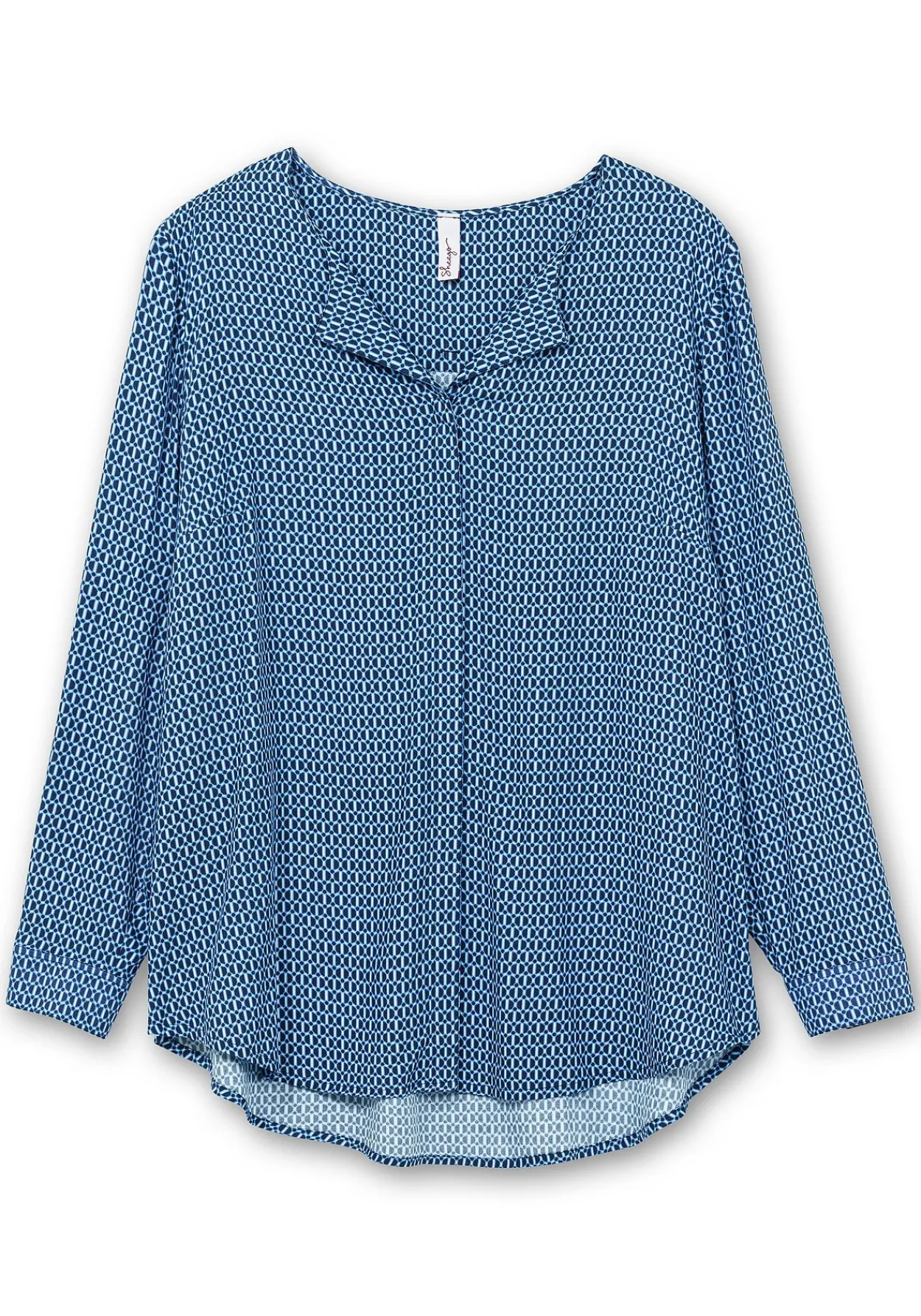 Bluse mit Minimalprint, in leichter A-Linie<sheego Outlet