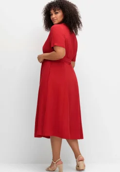 Blusenkleid mit Reverskragen und Bindegürtel<sheego by Joe Browns Hot