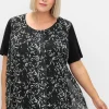 Blusenshirt aus Jersey und Chiffon, in Lagenoptik<sheego Fashion
