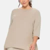 Blusenshirt in leichter A-Linie mit Zipfelsaum<sheego Clearance