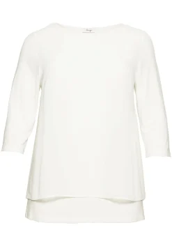 Blusenshirt in leichter A-Linie mit Zipfelsaum<sheego Sale