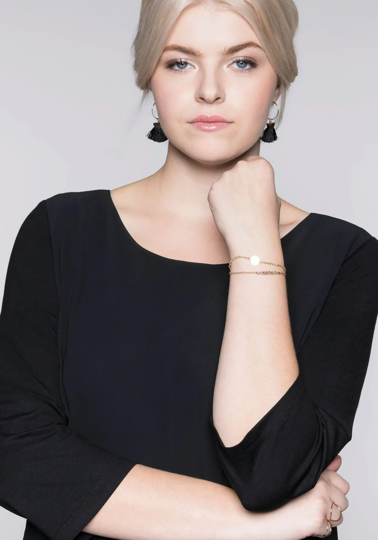 Blusenshirt in leichter A-Linie mit Zipfelsaum<sheego Fashion