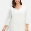 Blusenshirt mit Chiffon, doppellagig<sheego Best