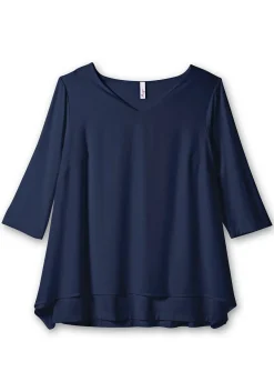 Blusenshirt mit Chiffon, doppellagig<sheego Sale