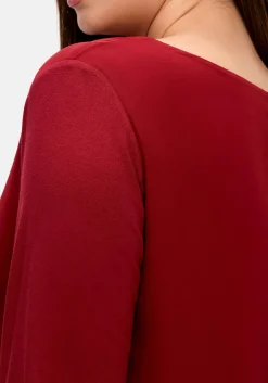 Blusenshirt mit Chiffon, doppellagig<sheego Outlet