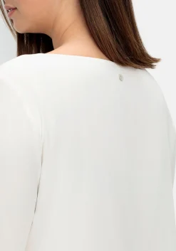 Blusenshirt mit Chiffon, doppellagig<sheego Best