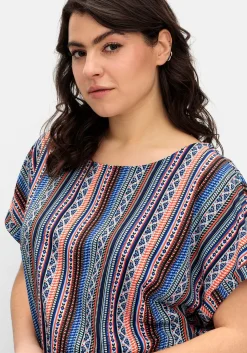Blusenshirt mit Ethnoprint<sheego Hot