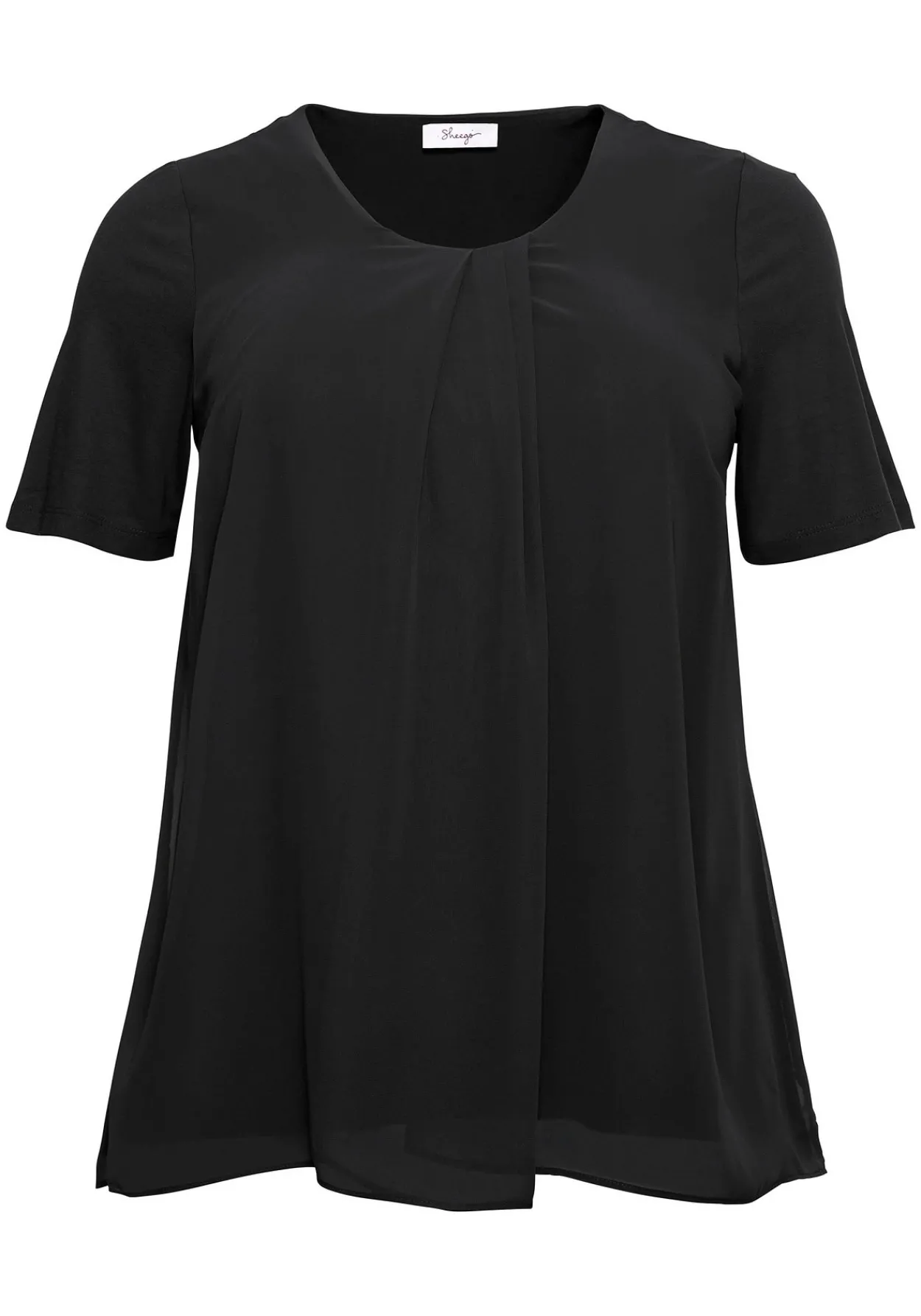 Blusenshirt mit gelegten Falten, im Lagenlook<sheego New