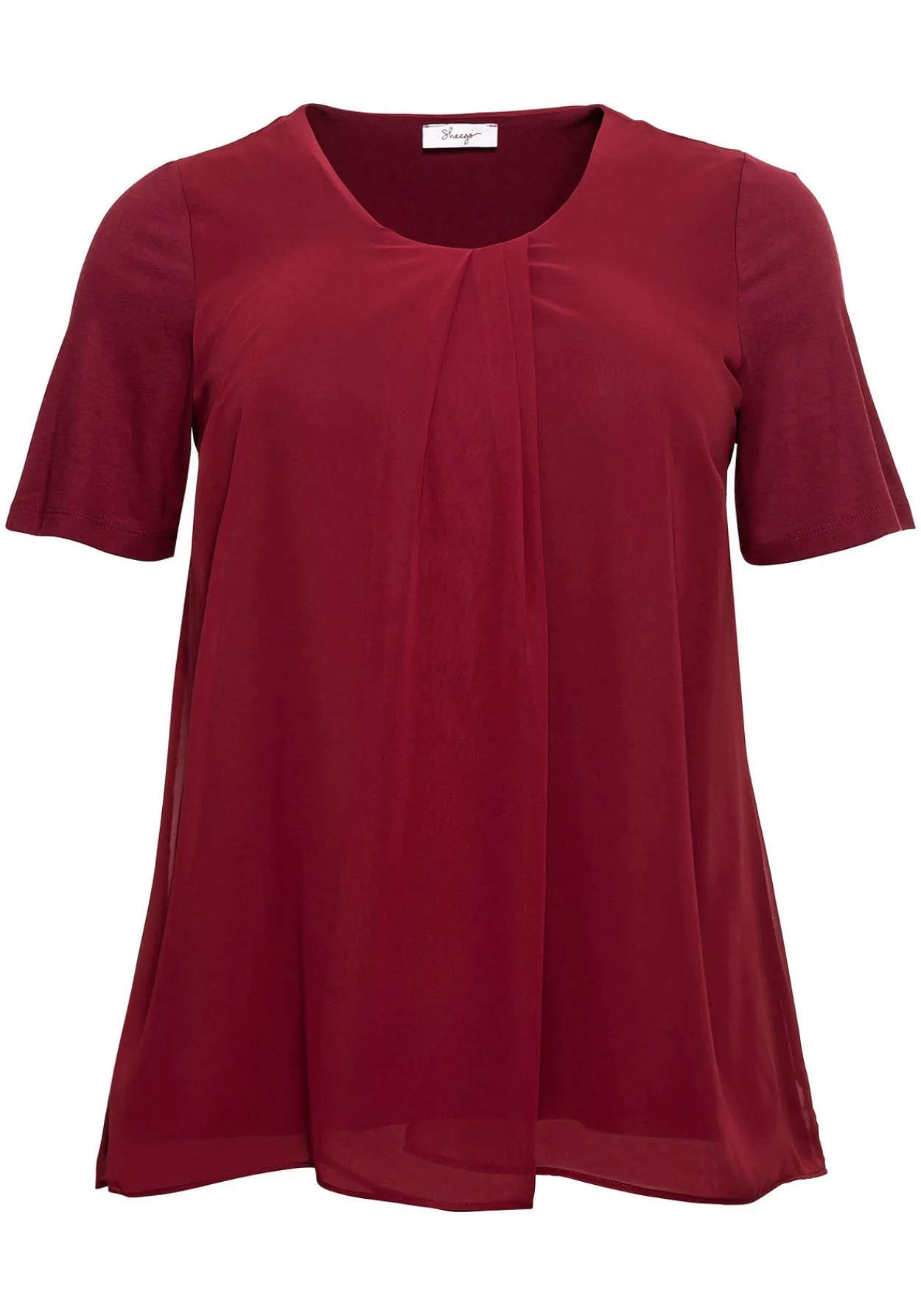 Blusenshirt mit gelegten Falten, im Lagenlook<sheego Best