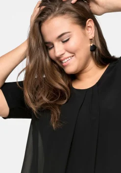 Blusenshirt mit gelegten Falten, im Lagenlook<sheego New