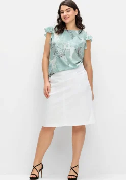 Blusentop mit floralem Print und Volants<sheego Sale