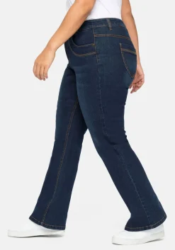 Bootcut Jeans mit innen regulierbarer Bundweite<sheego Outlet