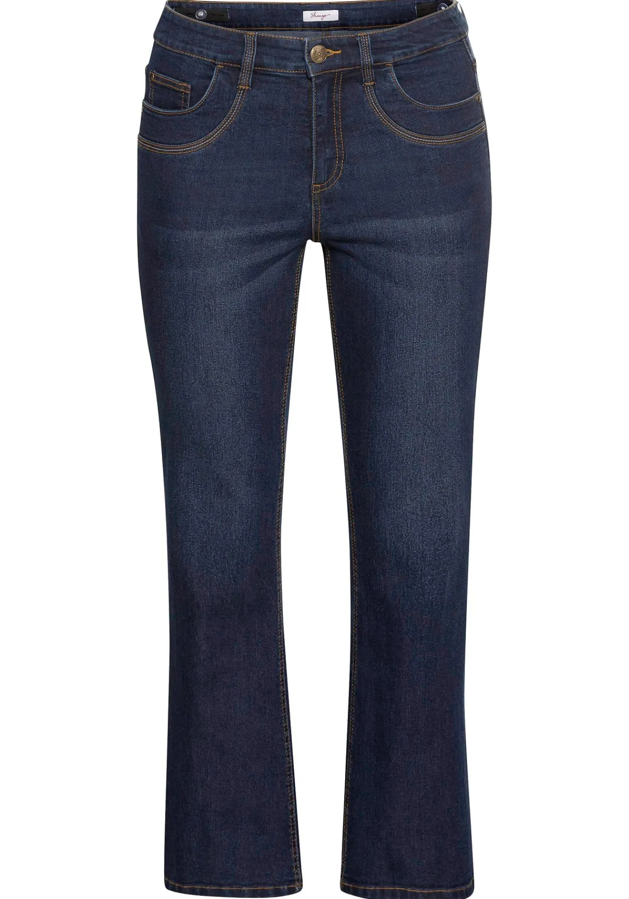 Bootcut Jeans mit innen regulierbarer Bundweite<sheego Outlet
