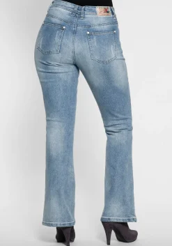 Bootcut Stretch-Jeans im Used-Look<sheego by Joe Browns Sale