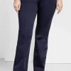 Bootcut-Hose aus elastischem Baumwoll-Twill<sheego Sale