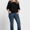 Bootcut-Jeans in 5-Pocket-Form, mit Used-Effekten<sheego Discount