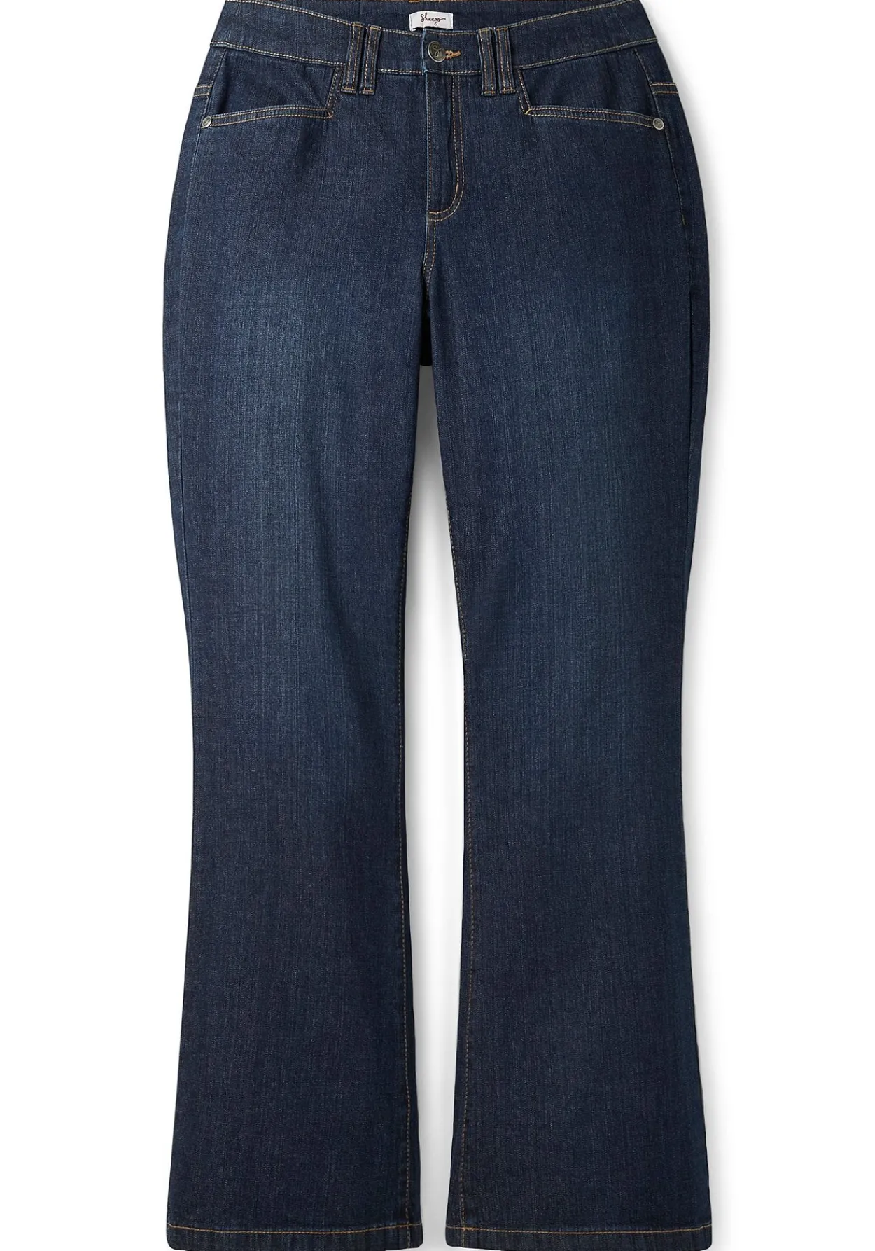 Bootcut-Jeans mit Kontrastnähten<sheego Discount