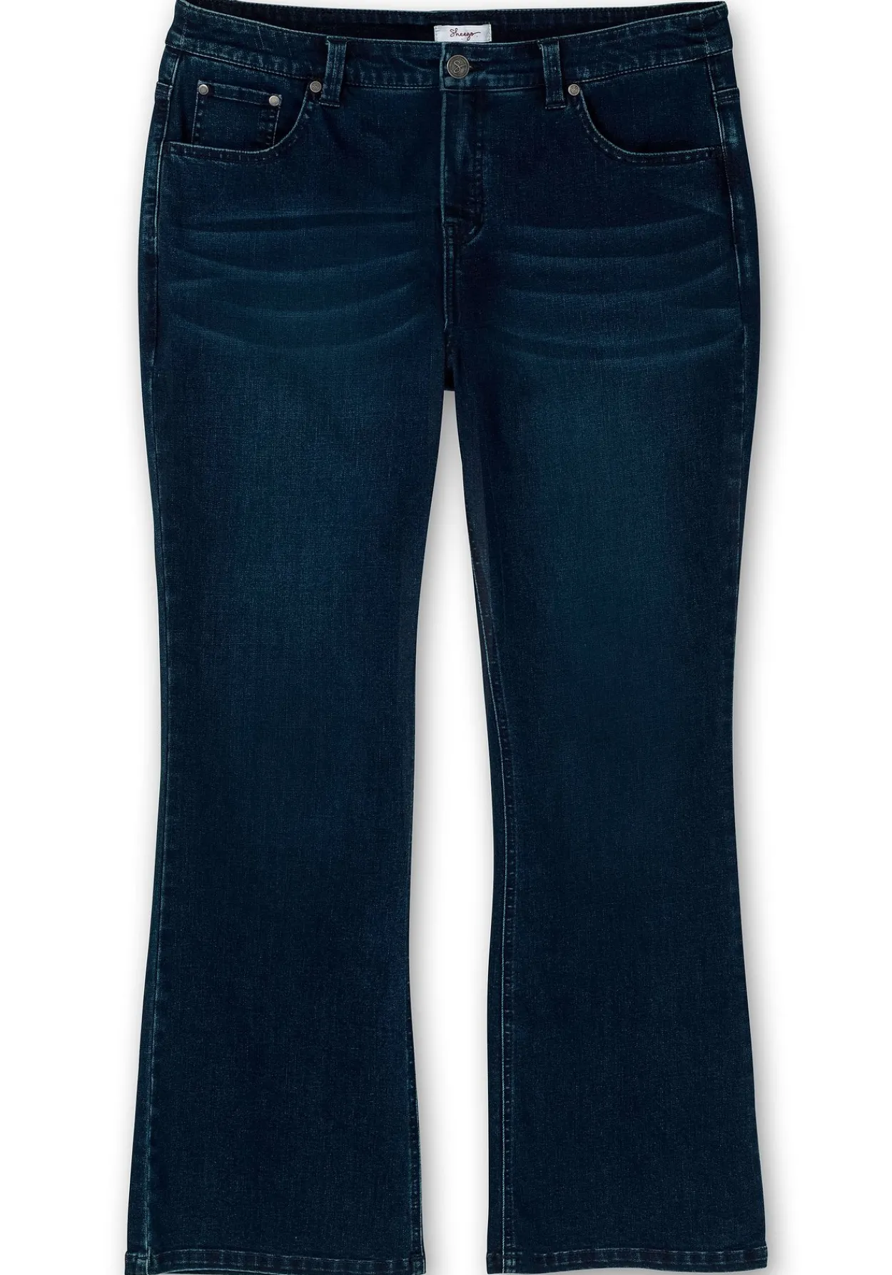 Bootcut-Jeans mit Catfaces und Shaping-Einsatz<sheego Outlet