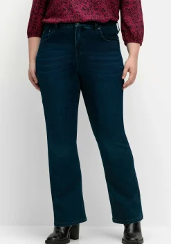 Bootcut-Jeans mit Catfaces und Shaping-Einsatz<sheego Outlet