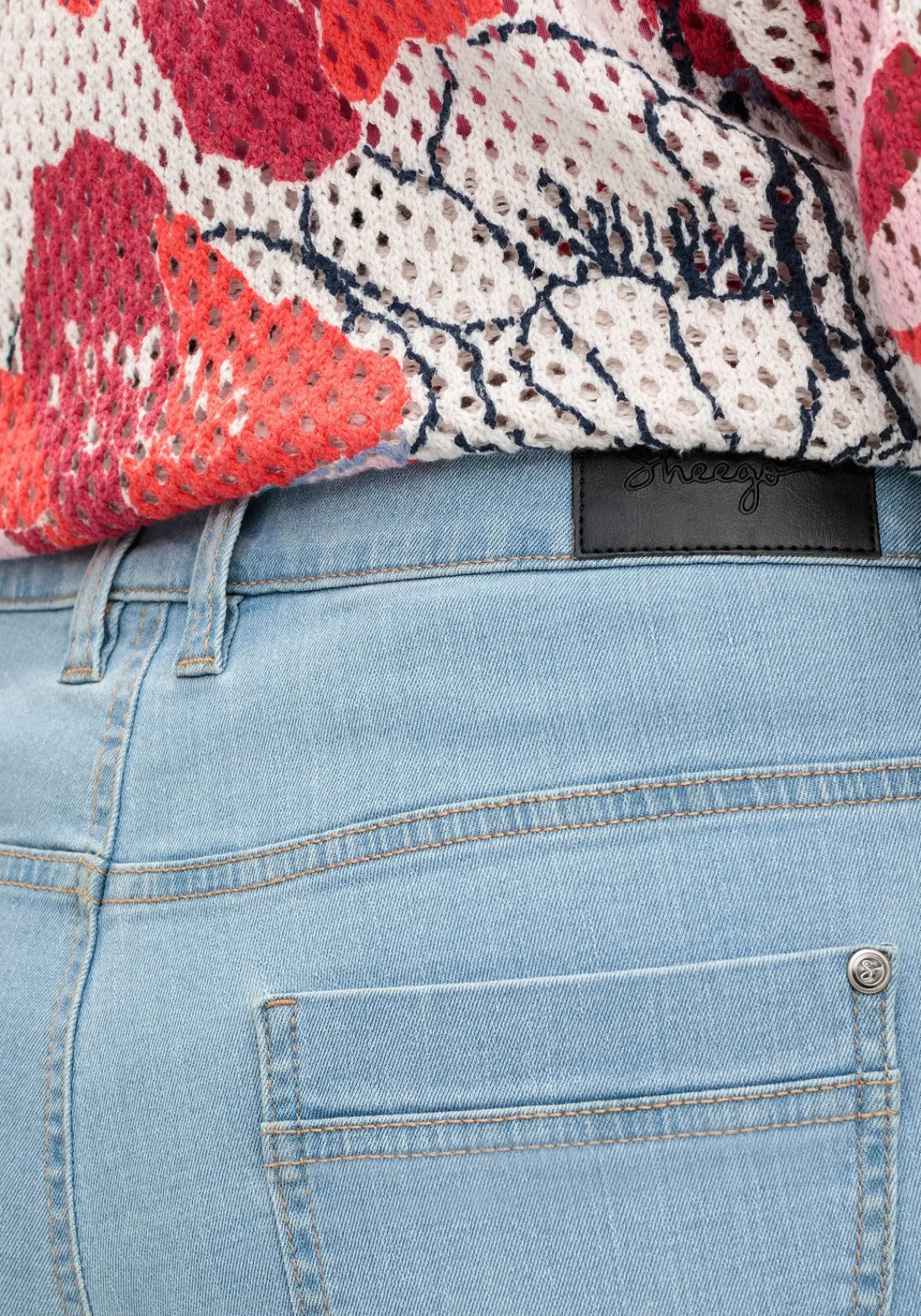 Bootcut-Jeans mit 3D-Catfaces<sheego Hot