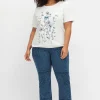 Bootcut-Jeans mit Lasercut-Allovermuster<sheego Online