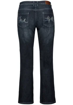Bootcut-Jeans mit Used-Effekten<sheego Fashion