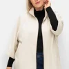 Cape-Jacke mit 3/4-Arm, mit Wolle<sheego Sale