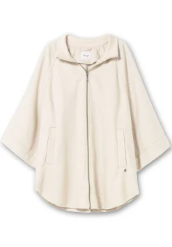 Cape-Jacke mit 3/4-Arm, mit Wolle<sheego Sale