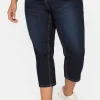 Caprijeans mit Kontrastnähten und Catfaces<sheego Best