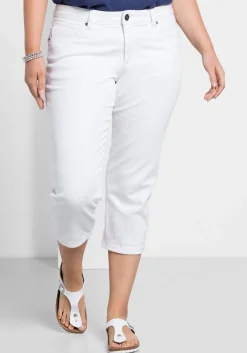 Caprijeans mit Used-Effekten<sheego Best