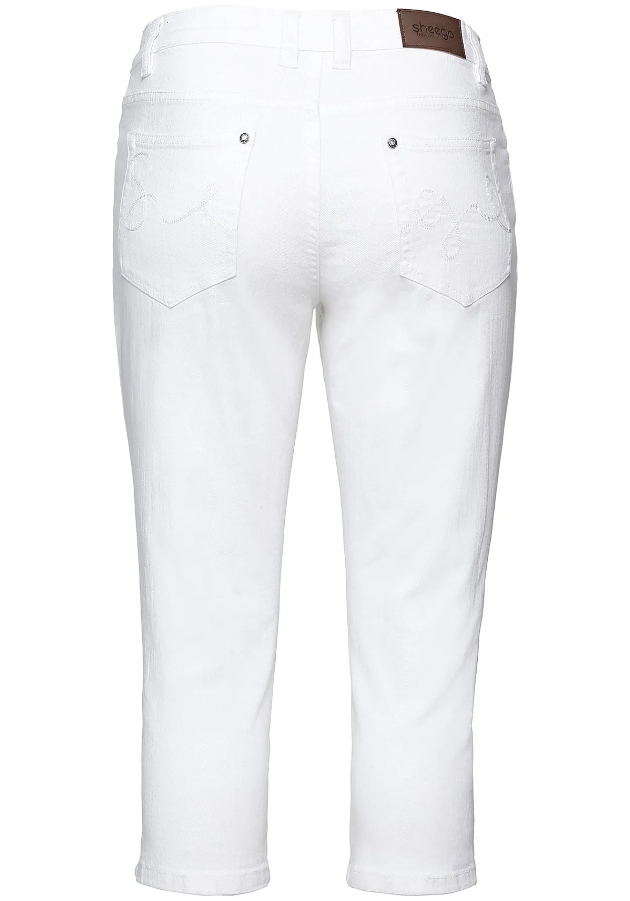 Caprijeans mit Used-Effekten<sheego Best