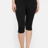 Caprileggings mit Raffung und Deko-Knöpfen am Saum<sheego Sale