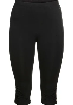 Caprileggings mit Raffung und Deko-Knöpfen am Saum<sheego Sale
