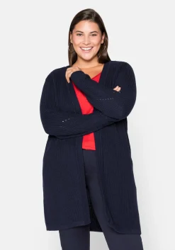 Cardigan aus Grobstrick, in offener Form<sheego Clearance