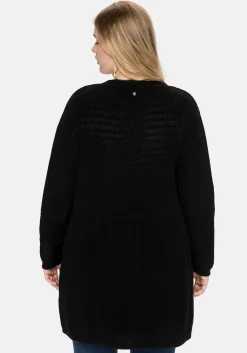 Cardigan aus Grobstrick, in offener Form<sheego Outlet