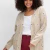 Cardigan mit Blüten-Jacquardmuster<sheego Sale