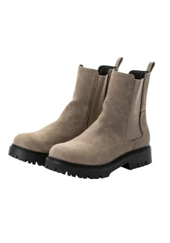 Chelsea-Boots aus Velourslederimitat<sheego Fashion