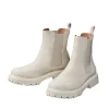 Chelsea-Boots aus Velourslederimitat<sheego Online