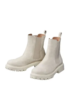 Chelsea-Boots aus Velourslederimitat<sheego Online