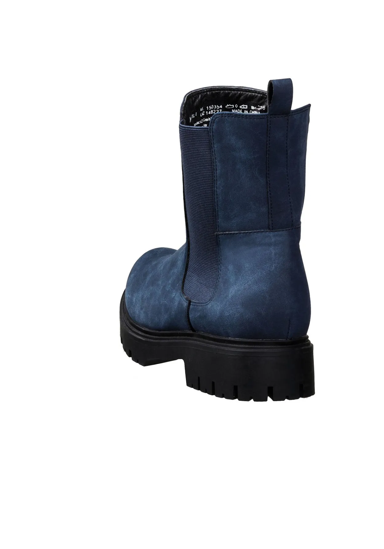 Chelsea-Boots aus Velourslederimitat<sheego New